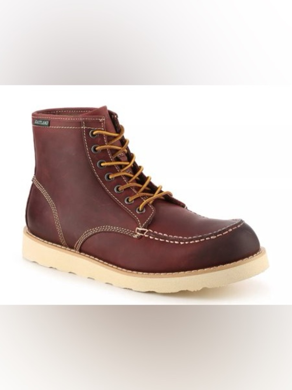 NWOT Eastland Men's Burgundy Leather Chukka Moc Toe Boot size 11M